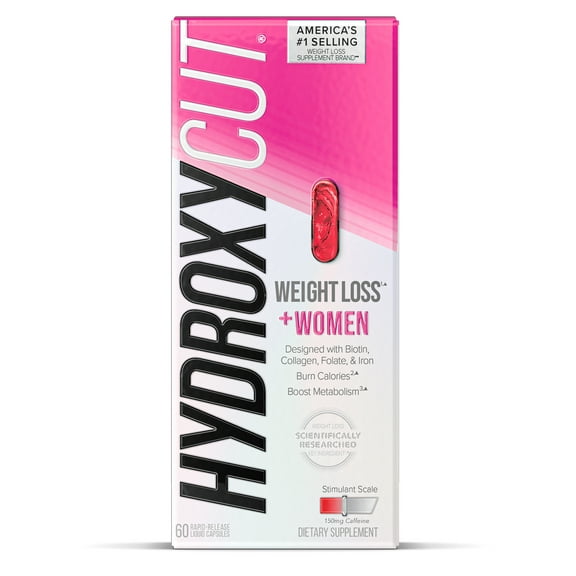 Hydroxycut Pro Clinical Max For Women Weight Loss Supplement Rapid Release Capsules 60 count