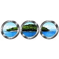 thumbnail image 2 of VWAQ Wall Art Portholes - Nature Window Clings, Cruise Ship Decals - VWAQ-SPW8 (20" Diameter, Silver), 2 of 2