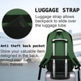 thumbnail image 4 of UKEIN Green Laptop Backpack Computer Business Backpack for Adult Water Resistant Anti-Theft Laptop Backpack for Men, 4 of 6