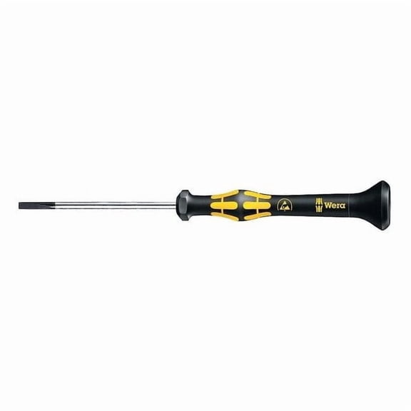 Wera ESD-Safe Precision Slotted Screwdriver 3/64 in Round 05030100001
