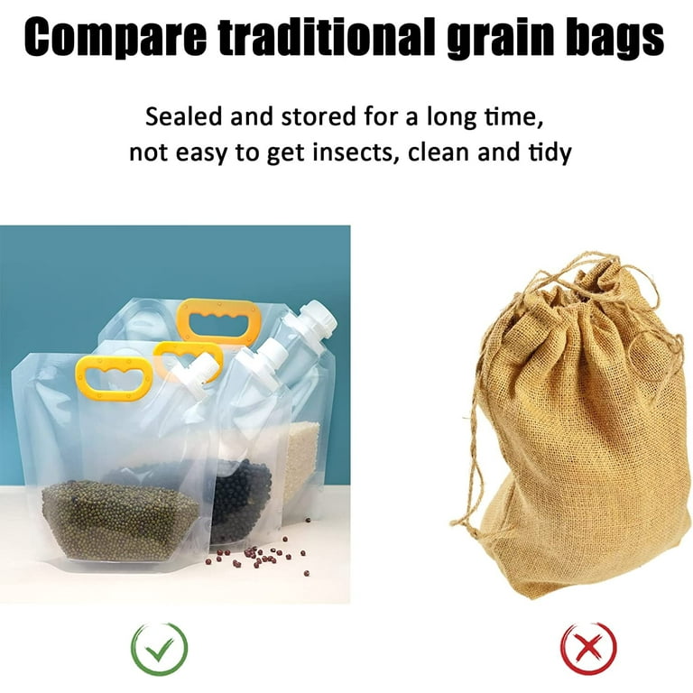 Grain Moisture-proof Sealed Bag, Transparent Food Storage Suction Bags
