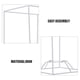 thumbnail image 3 of Marco de la lámpara de mesa de bricolaje soporte de la lámpara de lámpara marco de luz del colgante, 3 of 8