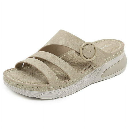 

Sandals Women Dressy Summer Wedge Sandals for Womens Comfortable Platform Shoes A8