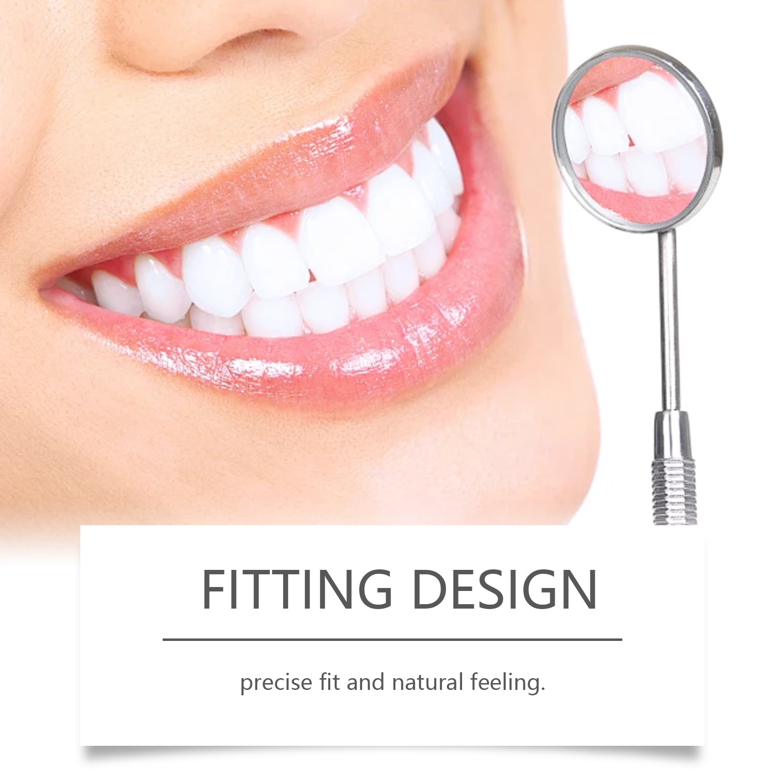 Alvantor Silicone Reline Protect Teeth Set, Full Suction Adjustable Fake Teeth for Instant Smile Enhancement Comfort Fit