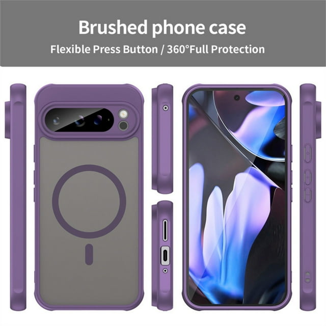 WIFKLSIIPG for Pixel 10 Pro XL Drop Slim Translucent Shockproof Fingerprint Phone for Pixel 10 Pro XL