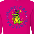 thumbnail image 4 of Inktastic Mardi Gras Party Alligator Long Sleeve T-Shirt, 4 of 5