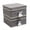 Grey, variant on 4 Pack Small Fabric Storage Box with Lids, Foldable Linen Storage Box with Lids 4 Pieces Gray&Linen Set 12.4in/12in/6.7in