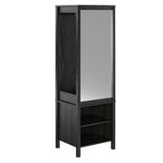 Ameriwood Home Wimberly Wardrobe with Mirror, Black Oak
