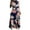 Blue, variant on Taylonsss Women Fashion Casual Printed Tie Long Skirt Dress