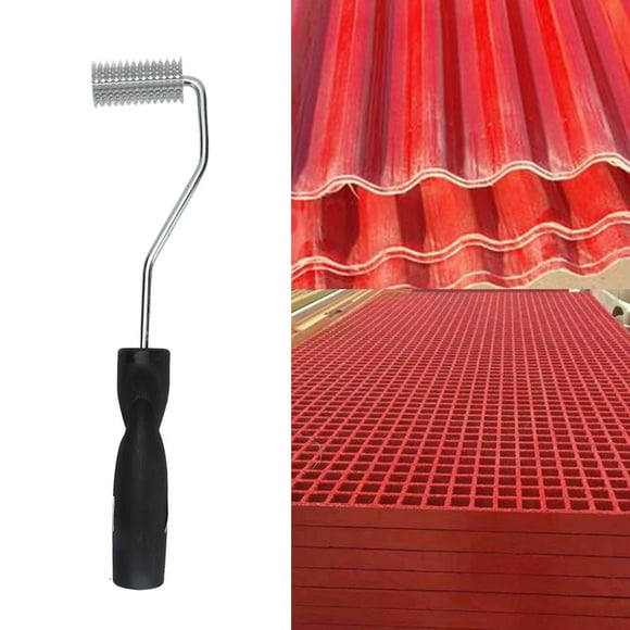 Herramiente de Rodillo de Fibra de Vidrio, Pico de Burbujas de Resina Manual de aluminio para Fabricación de Vidrio