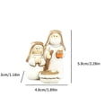 thumbnail image 3 of Lilixerw Christmas Nativity Figurine Elegant Holy Family White Gold Baby Manger Tabletop Decor for Home Mantel Shelf Living Room Holiday Decoration, 3 of 5