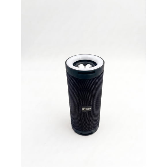 Bocina Portátil Bluetooth TWS V5.0 Recargable con Luces LED Negra