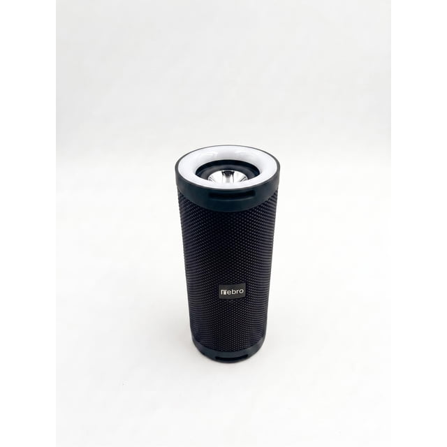 Bocina Portátil Bluetooth TWS V5.0 Recargable con Luces LED Negra