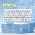 thumbnail image 5 of Restored AULA F75 75% Side Engraved Tri Mode TKL 80 Keys Wireless Mechanical Gaming Keyboard With Knob | 4000mAh Battery, South-Facing RGB Backlit Pre-Lubed Hot Swappable (Refurbished), 5 of 7
