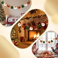 thumbnail image 7 of Felt Christmas Garland with LED Lights, Non-woven Santa Reindeer Tree Bunting Banner, Pre-strung Lighted Christmas Hanging Decor for Mantel Wall Fireplace Holiday Decoration, 7 of 7