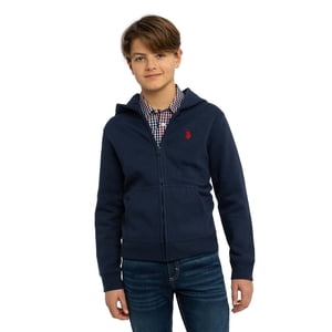 U.S. Polo Assn. Boys Fleece Zip-Up Hoodie