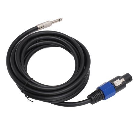 Yajisi 1/4 Inch Male Speaker Cable Professional Plug and Play Audio Extension Cable for Stage Monitors Subwoofers (10 ft / 3.05 m)