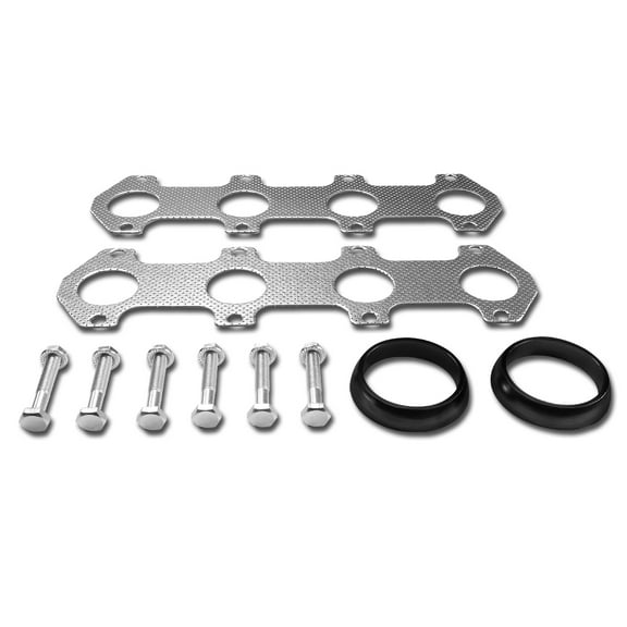 DNA Motoring GKTSET-F150-04-54L-LONG For 2004 to 2008 Ford F150 2WD / RWD 5.4L V8 Aluminum Exhaust Manifold Header Gasket Set 05 06 07