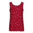thumbnail image 5 of Clearance Staron Womens Summer Tops Loose Fit Boho Floral Spring Summer Tops Sleeveless Flowy Trendy Casual Soft Blouses Tops Basic Round Neck Shirts Tank Tops, 5 of 5