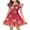 Beige, variant on Grblisyd Girl Christmas Dress Little Kids Cute Flutter Sleeve A-Line Flowy Beach Dresses Fashion Casual Midi Sundress