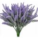 thumbnail image 1 of piezas de flores artificiales de lavanda, 7 ramas, arbustos de flores falsas de color púrpura y verde, 1 of 5