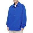 thumbnail image 1 of Styesk Jackets for Men Man Light Ripe Wind Easy Flip Collar Flight Jacket Leisure Loose Coat, 1 of 3