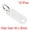 White, variant on 50x20mm Plastic Key Tags with Split Keyring Green 10 Count