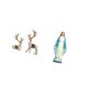 thumbnail image 5 of Elegantes Adornos De Estatua De Reno Y Virgen María, Elegantes Figuras De Ciervo Con Escultura De Dama Religiosa Para Decoración Del Hogar Y La Oficina., 5 of 8