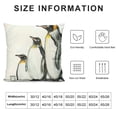 thumbnail image 5 of PHYHOO Cute Penguins Throw Pillow Covers Hand Drawn Cute Animal Art Design Square Pillowcases for Home Decor Sofa Car Bedroom Pillow case, 5 of 5
