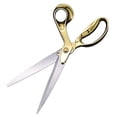 thumbnail image 1 of Tijeras de acrílico y acero inoxidable de 9" - Diseño moderno para el hogar, la oficina o la escuela con estilo - Perfectas para artes y manualidades, álbumes de recortes, telas y costura - Doradas, 1 of 2