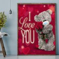thumbnail image 3 of Cuadros Decorativos 5D DIY Rose Bear Rhinestone dibujo completo redondo taladro diamante imagen para regalos DQrwqpou Nuevos Originales, 3 of 9