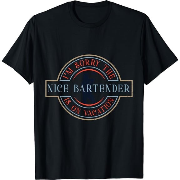 Barkeeper Shirt Women Barmaid Barman Bartender T-Shirt Black 3X-Large