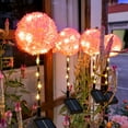 thumbnail image 5 of Kdkad Solar Pathway Lights, Solar Garden Lights, Outdoor Solar Blowball Flower Balls Lights Decorative with Colorful LED Lights Upgraded Solar Garden Decor for Yard, 5 of 6