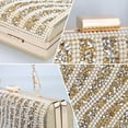 thumbnail image 4 of Evening Handbags for Women Pearl Clutch Bags Bling Party Purses for Wedding Cocktail Prom Formal Bridal Dress Handbag, 4 of 6