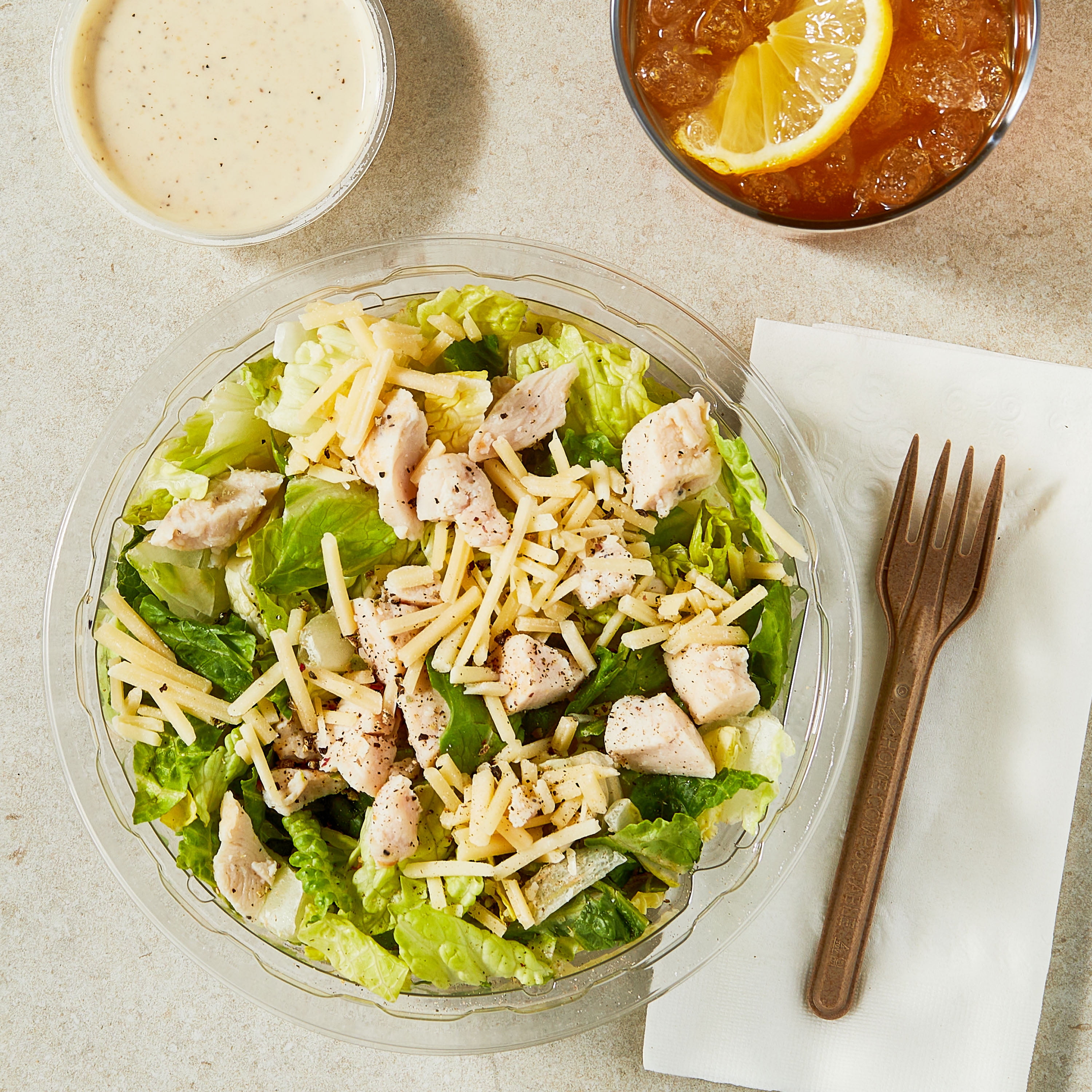 Marketside Caesar Salad with Chicken, 6.25 oz Bowl (Fresh)