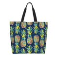 thumbnail image 1 of Easygdp Colorful Pineapples Bolsas Tote para Mujer, Bolsos de Hombro para Viaje, Bolsos de Mano de Gran Capacidad para Compras y Trabajo, 1 of 8
