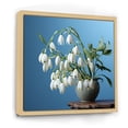 thumbnail image 2 of Designart "A Minimalist Still Life Featuring Snowdrops I" Snowdrops Floater Framed Wall Decor, 2 of 5