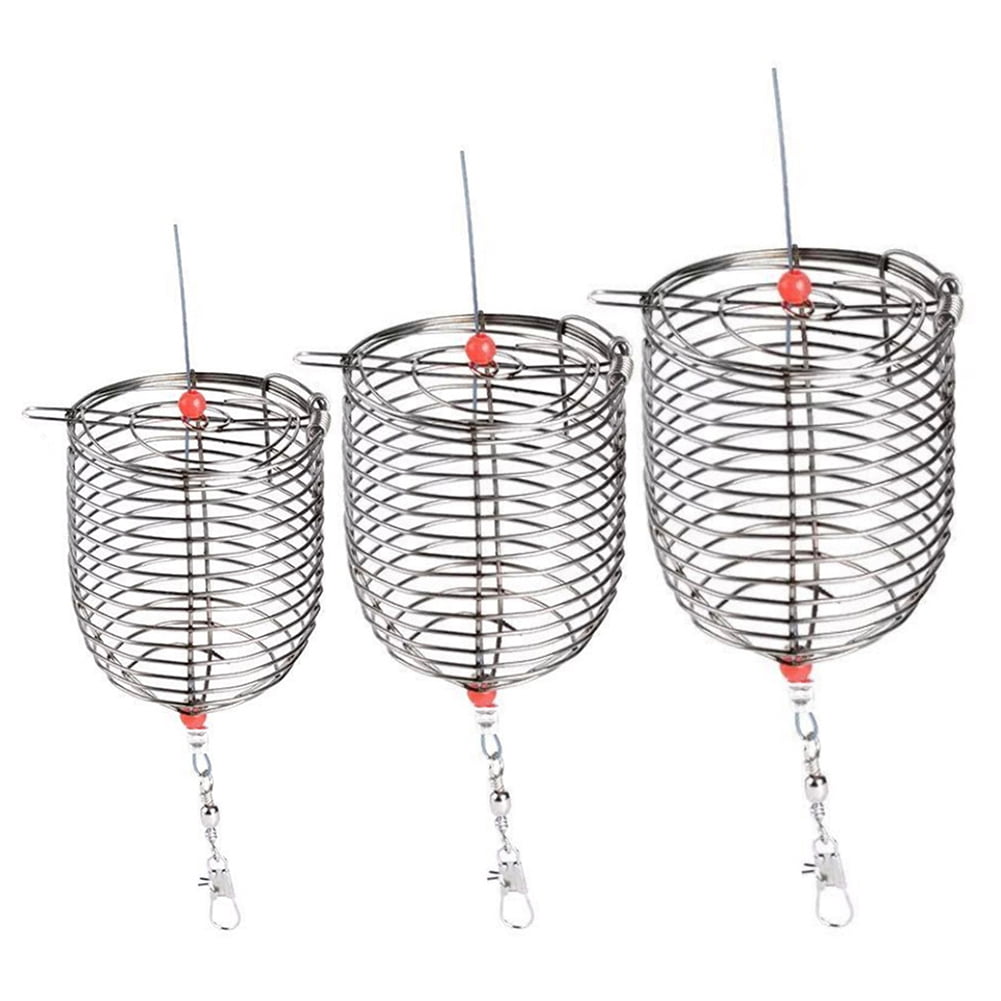 M Lure Conical Fishing Bait Cage Basket Feeder Holder Carp Fishing Tackle 