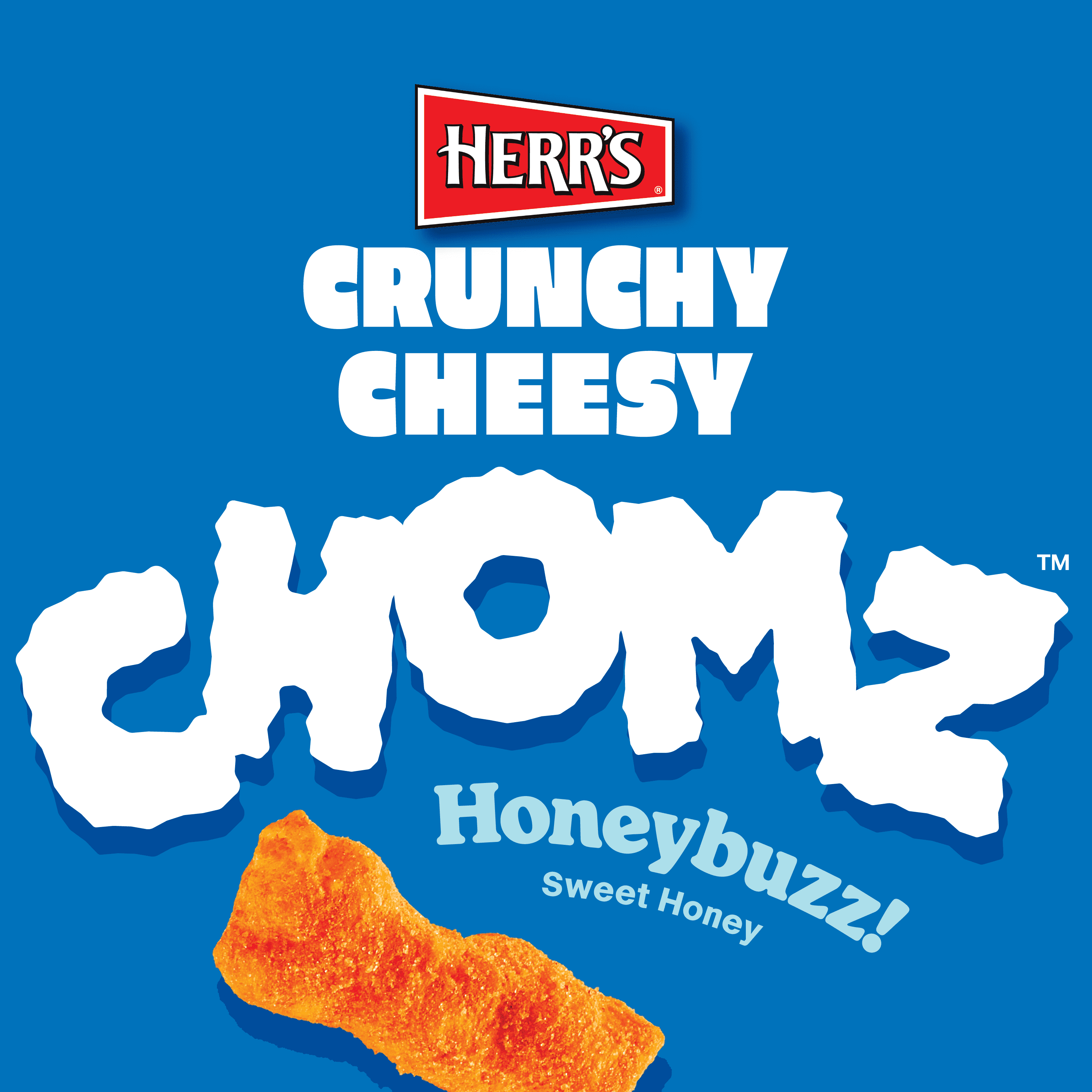 Herr's Crunchy Cheesy Chomz™ Honeybuzz! Sweet Honey Flavored Cheese Sticks 8oz