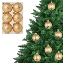 KOYPTL 6PCS 2.36In Christmas Ball Ornaments Set for Tree,Shatterproof Gold Basketball Hanging Bulbs Pendants for Christmas Tree Porch Yard Holiday Decorations for Xmas Birthday Home Party Supplies