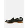 thumbnail image 4 of HOLDA Horsebit Embellished Loafers With Stitch Detail in Black, 4 of 8