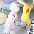 thumbnail image 1 of 2 piezas de ropa para perros pequeños de peluche, ropa para perros de terciopelo coral de cuatro patas con frutas, 25*37cm, 1 of 4