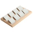 thumbnail image 1 of Portatarjetas de madera Natural Sunnimix Organizador de 8 pares blancos, 1 of 8