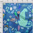 thumbnail image 3 of oneOone Cotton Poplin Twill Blue Fabric Tropical Animal Craft Projects Decor Fabric Printed By The Yard 56 Inch Wide, 3 of 4