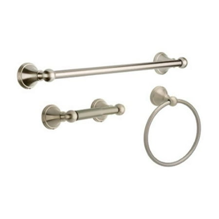 Liberty Hardware 138295 3 Piece Satin Nickel Bath Hardware Set