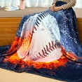 thumbnail image 3 of Baseball Blanket Twin Size Baseball Gifts for Boys and Adults Baseball Stuff for Baseball Lover Soft Sports Fleece Throw Blanket Baseballs Printed Blanket All Season (60"x80"), 3 of 6