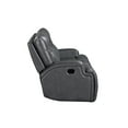 thumbnail image 5 of New Classic Furniture Titan Faux Leather Sofa with Dual Recliners in Gray, 5 of 10