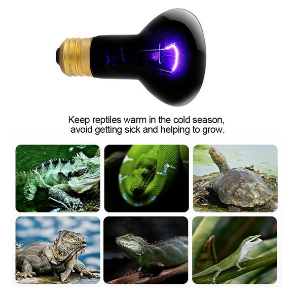 Émetteur d'Ampoule,E27 Lumière de Nuit Simulée au Clair de Lune Lumière de Chauffage pour Reptiles Efficacité Optimale