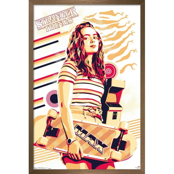 Netflix Stranger Things: Season 3 - Max Wall Poster, 14.725" x 22.375", Framed