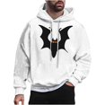 thumbnail image 2 of JXMVOJ Men's Print Pattern Hooded Sweatshirt Casual Long Sleeve Pullover With Pockets, 2 of 5